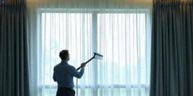 Commercial curtain stain removal service thomson-vic hotels offices restaurants