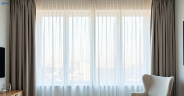 Freshly steam cleaned curtains in thomson-vic QLD